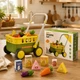 Игрушечная тележка с продуктами 47 x 32 x 55 см, фрукты, овощи и упаковки (L666-108) - изображение 5