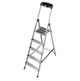 Алюминиевая лестница-стремянка Krause Safety 126337 (5 ступенек) односторонняя расставная (22882) - изображение 1