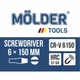 Викрутка - шліцьова 6*150 "Molder" (МТ32010) (12шт/уп) - зображення 3
