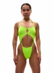 Боди для танцев хилс, пол денс и твёрк Desire Peach Power М неон - изображение 1