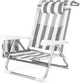 Пляжне крісло Outtec 2 в 1 з функцією шезлонга Sun Flex Сіре 186215 (5905884421758) - зображення 3