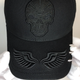Кепка-бейсболка Damko Skull Black з вишивкою черепа та металевими шипами S (54–56 см) чорна - зображення 3