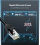 Кабель UGREEN NW102 Cat 6 U/UTP Lan Flat Cable 15m (Black)(UGR-50180) - зображення 5