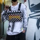 Нагрудная сумка 3025 TOYU BAG черно белая в клетку - изображение 8