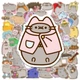 Набір вінілових наліпок Котик Пушин / Pusheen Cat - 100 шт. Водостійкі стікери з котиками для ноутбука, телефона, планера - зображення 3