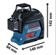 Линейный лазерный нивелир Bosch Professional GLL 3-80 (30 м - 120 м с приемником) красный лазер (24934) - изображение 2