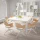 Конференц-стілець, шпон дуба з білою морилкою/бежевий IKEA FJÄLLBERGET 803.964.22 - изображение 2