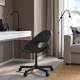 Обертовий стілець, темно-сірий/чорний IKEA ELDBERGET / MALSKÄR 593.318.47 - изображение 4