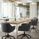 Конференц-стілець, темно-сірий/чорний IKEA TOSSBERG / LÅNGFJÄLL 195.131.23 - зображення 2