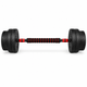 Гантели композитные со Штангой Champion X-venum 2шт 55см 25.5 кг Черно-Красный - изображение 3