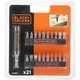 Набір біт BLACK+DECKER A7074 (21 предмет, Phillips, Pozidriv, Torx, Slotted) (44221) - зображення 1