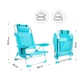 Пляжне крісло Outtec 2 в 1 з функцією шезлонга Sun Lite Бірюзове 187737 (5907766662716) - зображення 5