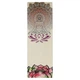 Килимок для йоги Льняний (Yoga mat) двошаровий 3мм Record Pro (розмір 183x61x0,3см, джут, каучук, бежевий, з принтом Спокій Лотоса) (FI-7156-3) - изображение 6