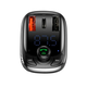 FM-трансмиттер Baseus T Shaped S-13 Bluetooth MP3 плеер с быстрой зарядкой для автомобиля и громкой связи - изображение 7