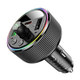 FM-трансмиттер Hoco E82 Guerrero Bluetooth для автомобиля с быстрой зарядкой 30 Вт USB Type-C и 2 USB Type-A - изображение 5