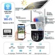 WiFi акумуляторна камера поворотна зовнішнього відеоспостереження V380 Pro із сонячною панеллю UKC - зображення 4