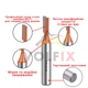 Фреза пряма пазова VOLFIX D5 h13 d8 ((FZ-10) D5 h13 d8) - изображение 4