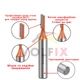 Фреза пряма пазова VOLFIX D4 h13 d8 ((FZ-10) D4 h13 d8) - изображение 4