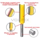 Фреза пряма пазова VOLFIX D12.7 h40 d8 ((FZ-10) D12.7 h40 d8) - изображение 4