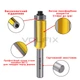 Фреза обкаточна пряма з нижнім підшипником VOLFIX FZ-120-421 d8 (FZ-120-421 d8) - изображение 5