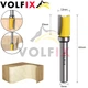 Фреза обкаточна пряма з верхнім підшипником VOLFIX FZ-120-492 d8 (FZ-120-492 d8) - изображение 2