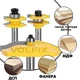 Комплект фрез №9 VOLFIX з 3-х фрез для мебельної обв'язки з фільонкою (FZ-120-900 + FZ-120-953 d12) - зображення 2