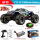Радіокерована машинка KFPLAN KF10 Brushless 1:10 4WD, RC джип до 50 км/год, безщіткова машинка, позашляховик 4x4 на пульті, професійна модель - зображення 10