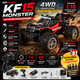Радиоуправляемая машинка KFPLAN KF15 1:16 4WD на пульте управления, RC внедорожник, монстр-трак, вездеход, аккумулятор - изображение 2