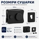 Настінна висувна сушарка для білизни з тросом 5,1 м, автоматичне змотування, чорна - зображення 6