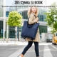 Сумка хозяйственная на колесах Shopping Bag 32 х 15 х 40 см (R32864) Темно-синий - изображение 8