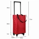 Сумка хозяйственная на колесах Shopping Bag 32 х 15 х 40 см (R32864) Красный - изображение 9