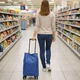 Сумка хозяйственная на колесах Shopping Bag 32 х 15 х 40 см (R32864) Синий - изображение 11