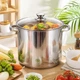 Кастрюля с капсульным дном A-PLUS 15.7 л Нержавеющая сталь - изображение 3