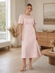 Нарядное платье ниже колен FashionYouWant XL розовый 43466480 - изображение 2