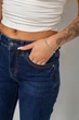 Джинси жіночі однотонні утеплені Skinny, колір синій, 30 244R5690 - зображення 5