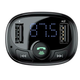 FM трансмиттер Baseus T Shaped S-09A Bluetooth MP3 плеер для автомобиля с зарядкой и Handsfree для музыки и связи - изображение 6