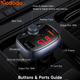 АЗП McDodo CC-5950 72W автомобільний зарядний пристрій з USB Type-A і Type-C для швидкого заряджання смартфонів і планшетів - зображення 8