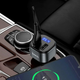 FM-трансмітер Hoco E67 Fighter Bluetooth для автомобіля зі швидким заряджанням QC3.0 і двома USB-портами - зображення 4