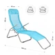 Leżak ogrodowy/plażowy grawitacyjny Outtec Aero Niebieski 205820 (5905884428573) - obraz 4
