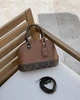 Элегантная женская кожаная сумка Louis Vuitton коричневая (96739) - изображение 1
