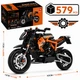 Конструктор-модель спортивного мотоцикла класса нейкед, GULY/Raceforge 60501, KTM Super Duke, 579 деталей, масштаб 1:8 - изображение 1