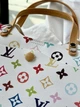 Элегантная женская кожанная сумка Louis Vuitton белая (96746) - изображение 3