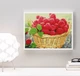 Алмазная мозаика на подрамнике ColorArt 30x40 Малина в корзине STP480 + Подарок лак для покрытия, полная выкладка, квадратные алмазики, набор для творчества и рукоделия - изображение 3