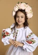 Вишитий костюм для дівчинки Квітковий різнобарвний 158 - зображення 2