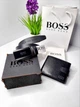 Подарочный мужской набор: Кожаный ремень и черный кошелек Hugo Boss - изображение 2