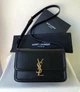 Сумка кожаная с логотипом Saint Laurent Salferino Черный - изображение 5