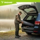 Кресло рыболовное туристическое складное Trizand 27519 для рыбалки и кемпинга до 120 кг с подлокотниками, подстаканником и чехлом Серо-черное - изображение 6