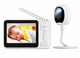 Беспроводная видеоняня Baby Monitor SM-52 с аккумулятором, HD экраном 4.3, ночным видением, двусторонней связью, записью на SD-карту памяти и дальностью работы до 300 м До 3 дней работы - изображение 1