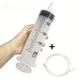 Пластиковий шприц великої ємності 200ML, зі шлангом 1м - изображение 3