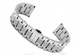 Браслет для часов 3-Link Butterfly Clasp Silver 20 мм с полукруглыми торцевыми вставками, нержавеющая сталь (BUT20W-05) - изображение 5
